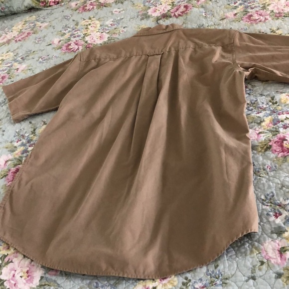 Men’s Harley Davidson embroidered button down shirt in khaki. Size M 15-15 1/2 - Picture 5 of 5